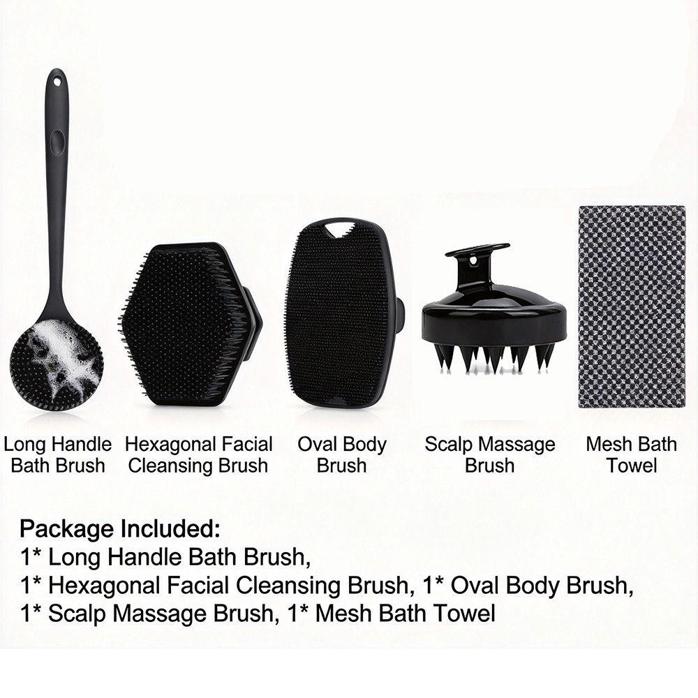 Home Bathroom Cleaning Machine - Conjunto de 5/4/3/2/1 peças de escovas