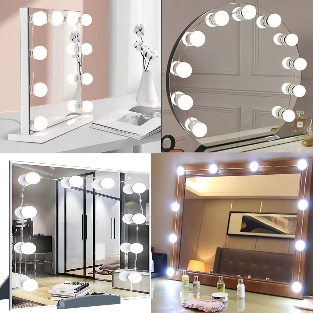 Home Theater Bathroom - Lâmpadas de maquiagem para espelho de