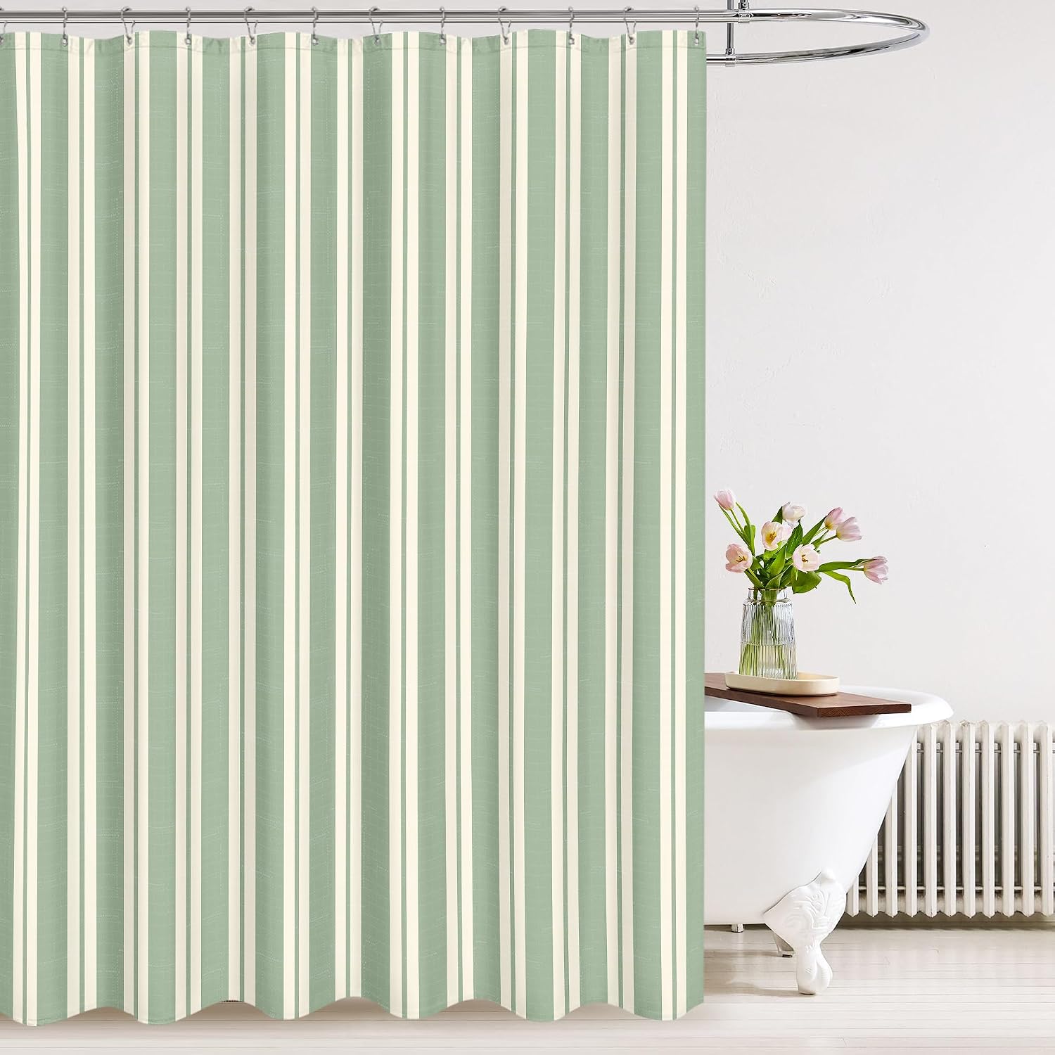 Shower Curtain Liner - Cortina de Chuveiro Listrada Impermeável com
