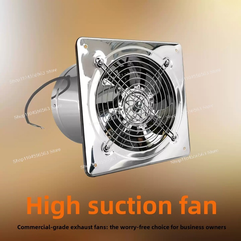Home Bathroom Fan - Ventilador de exaustão de aço inoxidável