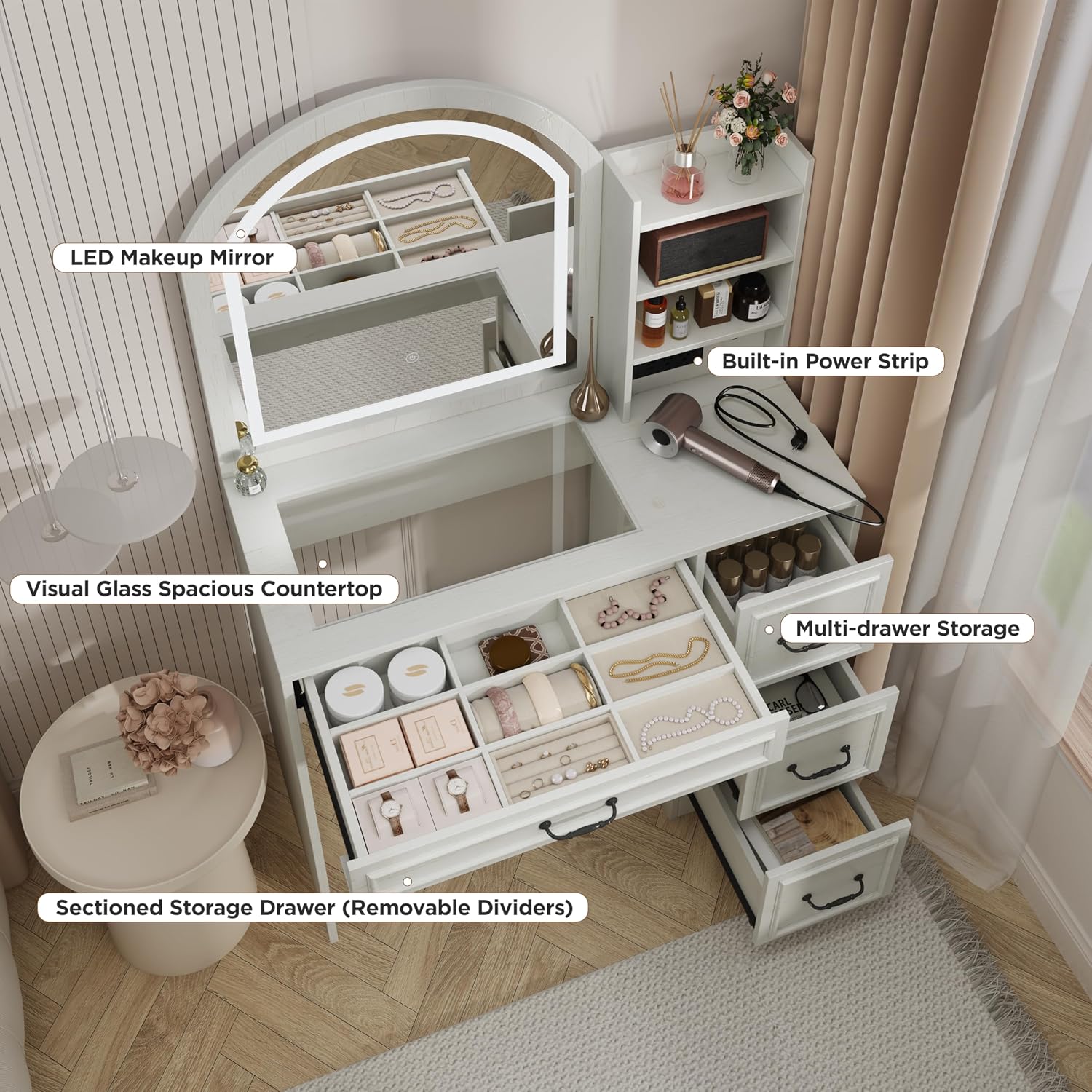 Penteadeira Moderna com Espelh - Home Outlet Bathroom Vanity avaliação e preço