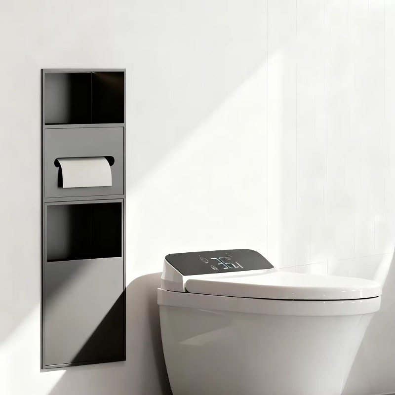 Nicho multifuncional de aço in - Home Bathroom Towel Dispenser avaliação e preço