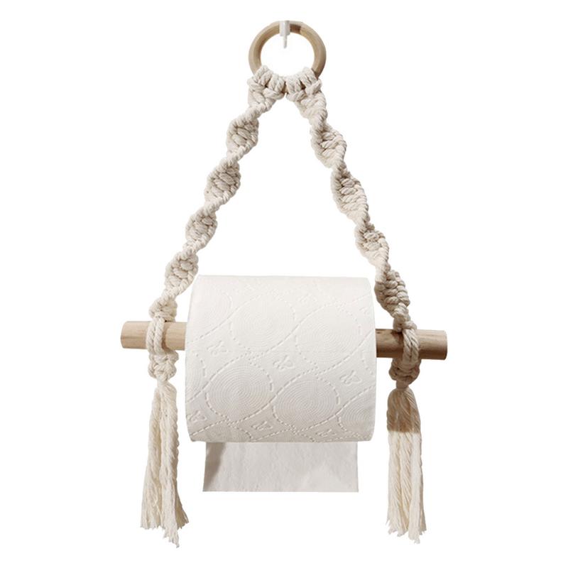 Mão tecido de madeira suporte  - Home Bathroom Towel Dispenser avaliação e preço