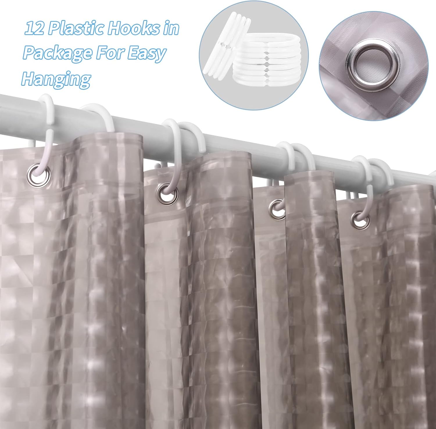 1pc cortina de chuveiro de cri - Shower Curtain Liner avaliação e preço