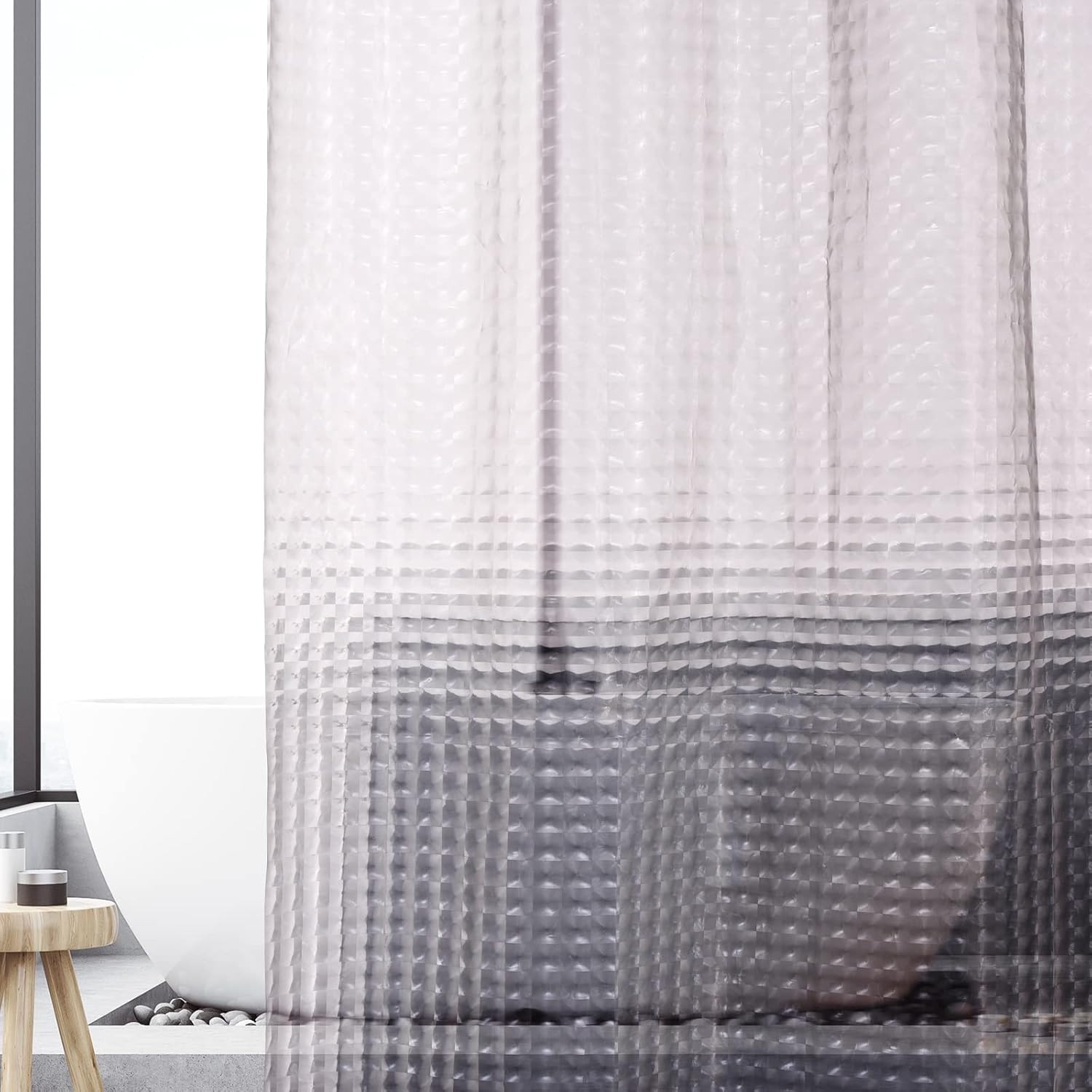 1pc cortina de chuveiro de cri - Shower Curtain Liner avaliação e preço
