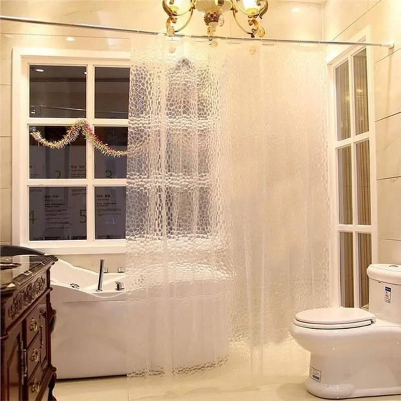 1 PCS 180x180cm 3D Banheiro Ba - Shower Curtain Liner avaliação e preço
