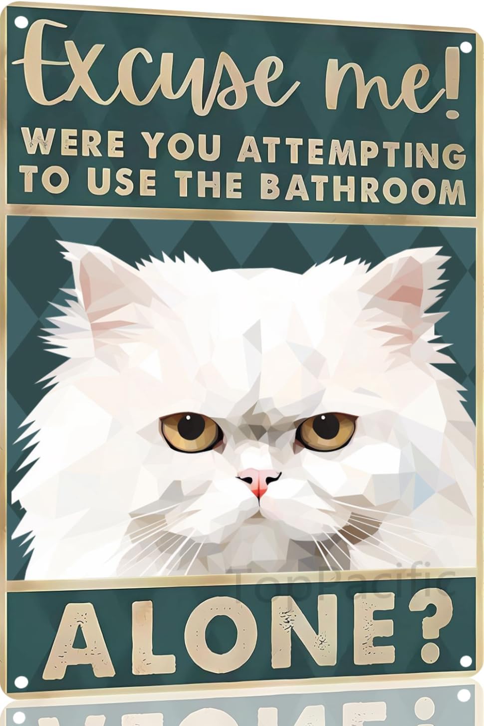 Placas de Metal Retrô Gato Per - Home Alone Bathroom avaliação e preço