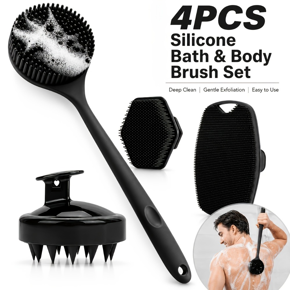 Conjunto de 4 Escovas de Silic - Home Bathroom Cleaning Machine avaliação e preço