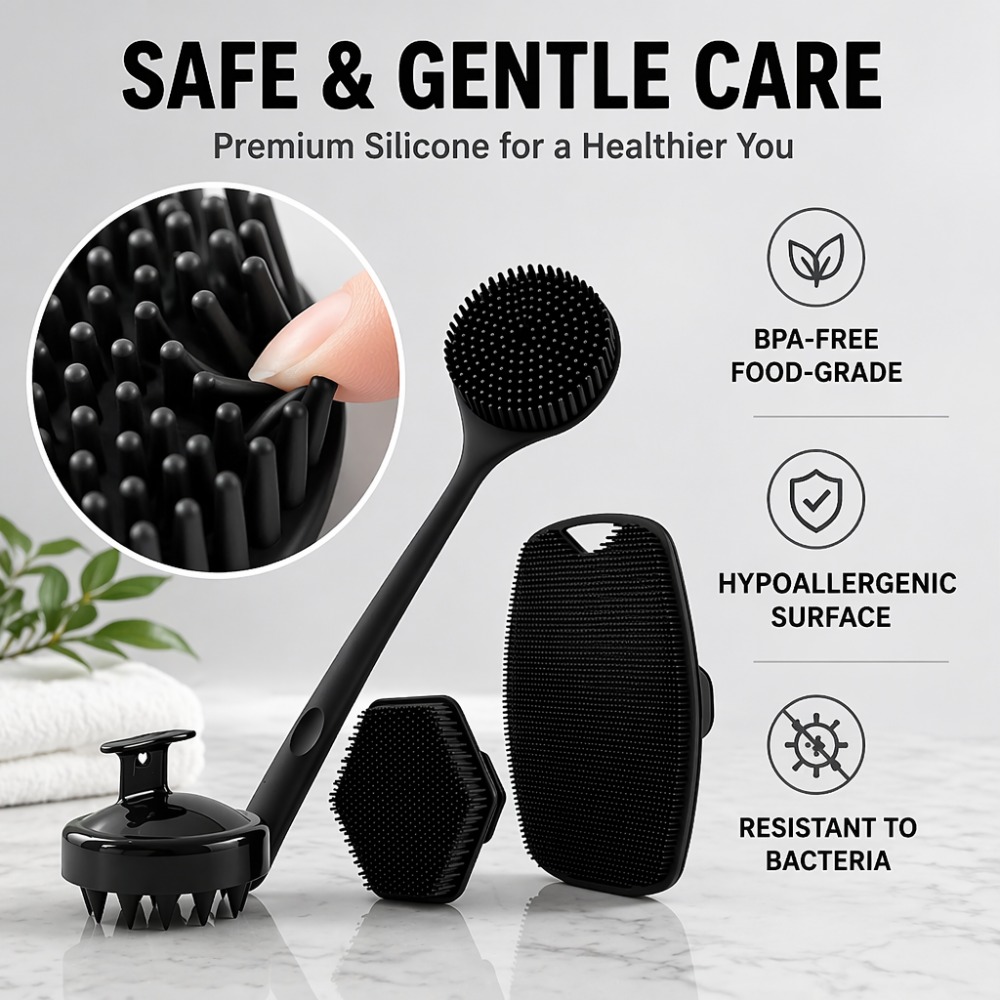 Conjunto de 4 Escovas de Silic - Home Bathroom Cleaning Machine avaliação e preço