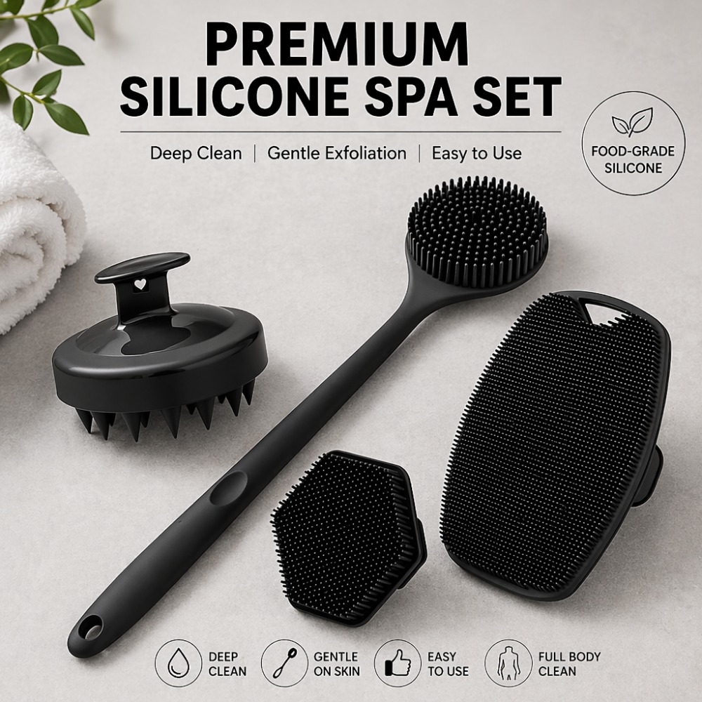 Conjunto de 4 Escovas de Silic - Home Bathroom Cleaning Machine avaliação e preço