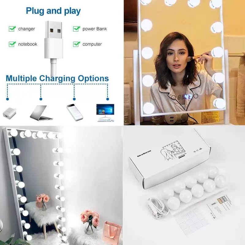 Lâmpadas de maquiagem para esp - Home Theater Bathroom avaliação e preço