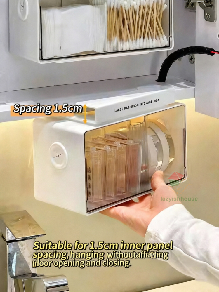 Caixa Organizadora Transparent - Home Theater Bathroom avaliação e preço