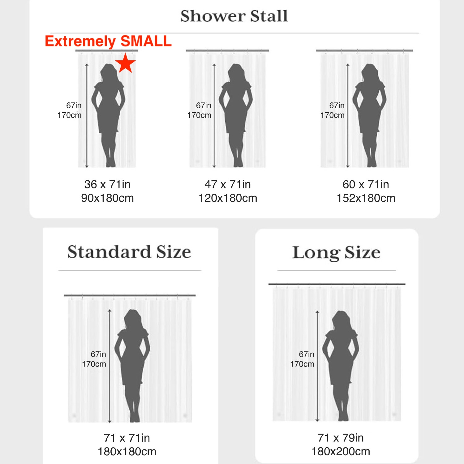 1pc leve impermeável claro for - Shower Curtain Liner avaliação e preço