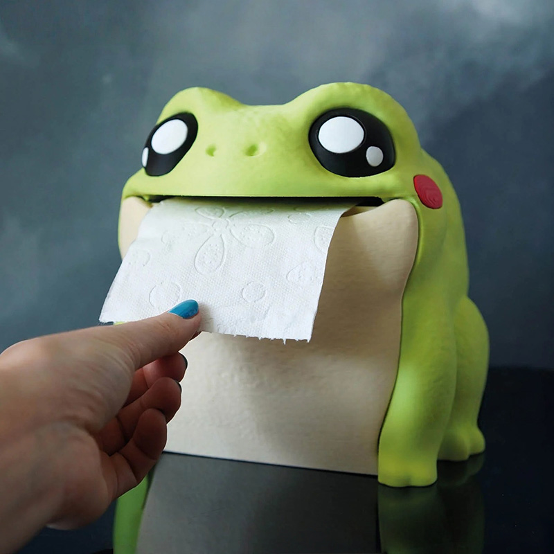 Engraçado sapo caixa de tecido - Home Bathroom Towel Dispenser avaliação e preço