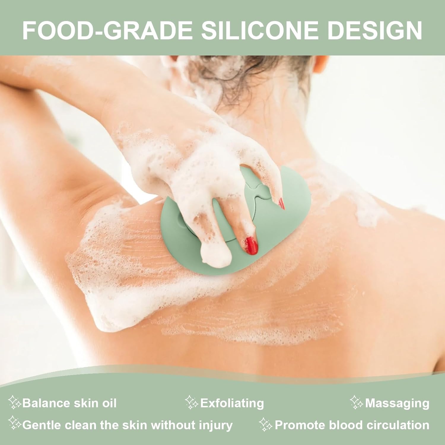 Silicone macio esfoliante corp - Home Bathroom Cleaning Machine avaliação e preço