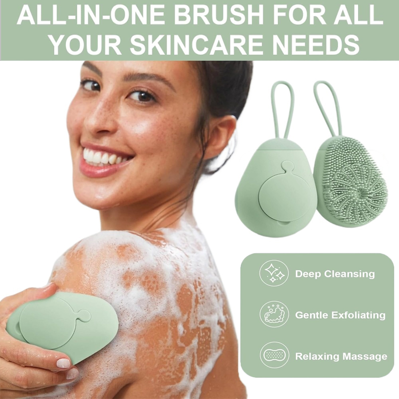 Silicone macio esfoliante corp - Home Bathroom Cleaning Machine avaliação e preço