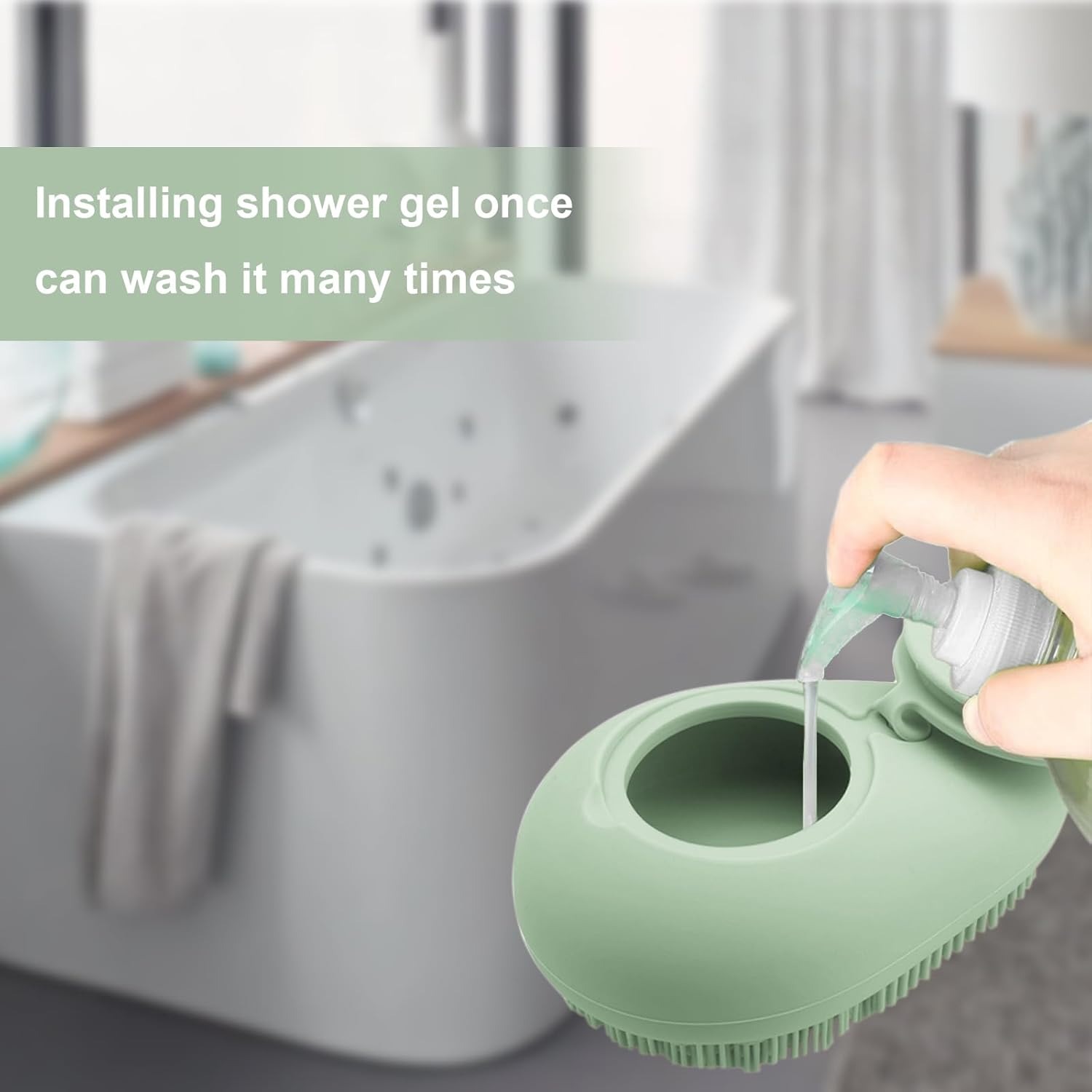 Silicone macio esfoliante corp - Home Bathroom Cleaning Machine avaliação e preço