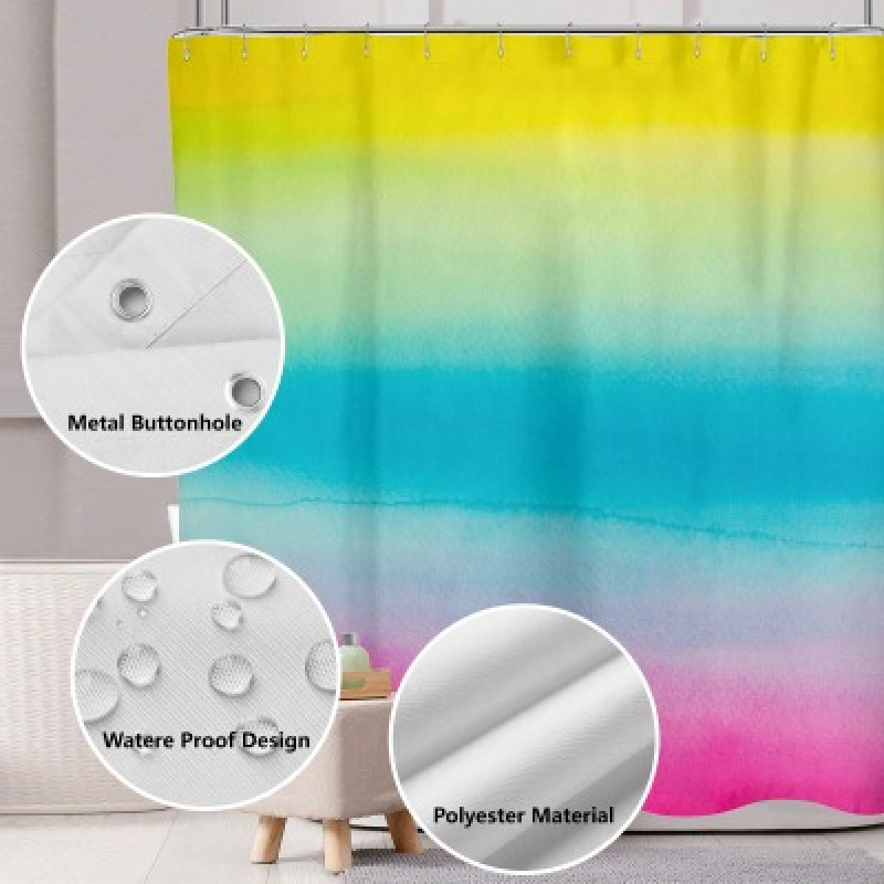 80s 90s cortina de chuveiro ge - Shower Curtain Liner avaliação e preço