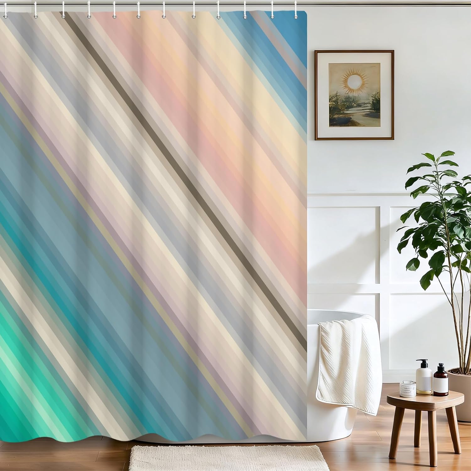 Cortina de Chuveiro Moderna co - Shower Curtain Liner avaliação e preço