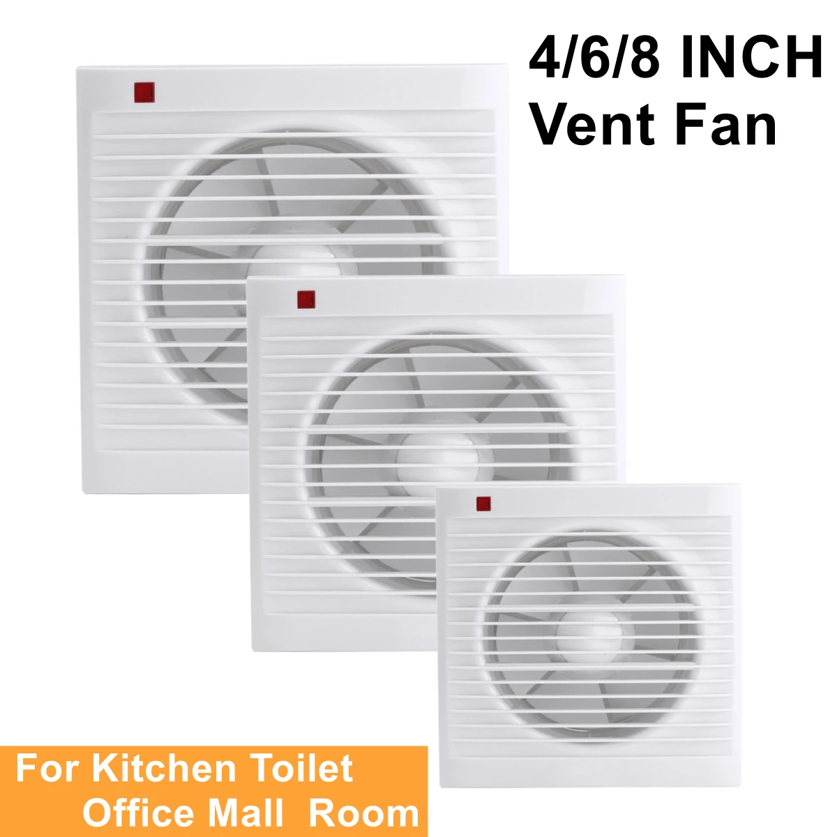 4 Polegada 6 Polegada 8 Polega - Home Bathroom Fan avaliação e preço